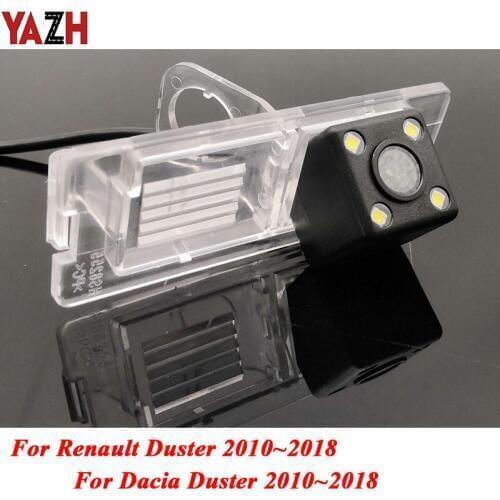 YAZH HD Night Vision RearView Camera For Dacia Renault Duster 2009~2018 Radio Reversing Camera Car Back up Camera HD CCD Vehicle