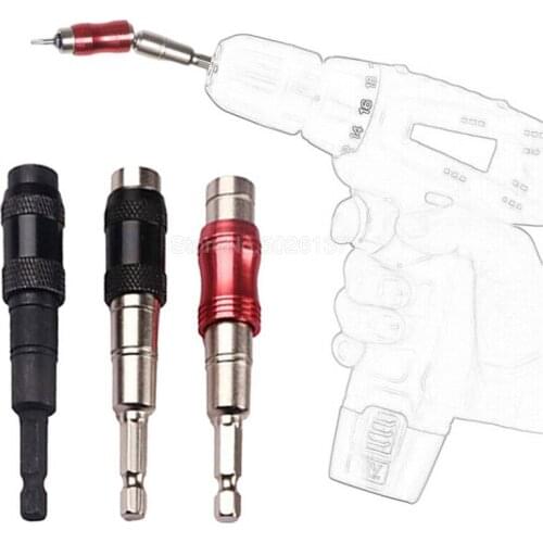 1/4" Magnetic Screw Drill Tip Tool Quick Change Locking Bit Holder Drive Guide Extensions Pivot Impact Tough Pivoting Swivel