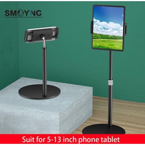 SMOYNG Metal Scalable Desk Tablet Phone Stand Holder Adjustable Support For iPhone 12 8P X iPad Pro 12.9 Desktop Mount Bracket