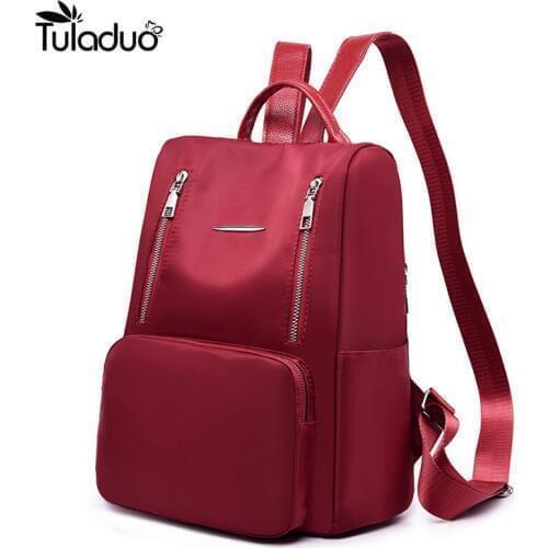 2020 New Youth Backpacks For School Teenagers Girls Waterproof Oxford Backpack for Women Schoolbag Woman Solid Design Bagpack