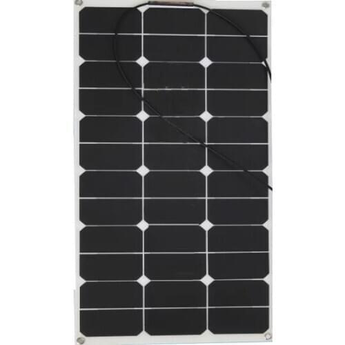 60W Semi Flexible solar panel,Solar module for 12V and 18V home applications