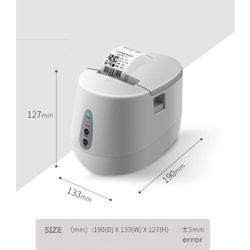 Factory outlets Thermal barcode label printer QR code sticker clothing tag price paper bakery tea shop Support 58mm width