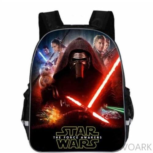 11/13/16 inch Star wars backpack for boys and girls, school bag with cartoon, Darth Vader, Yoda, gift for teens