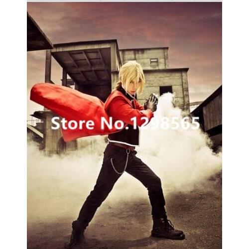 Fullmetal alchemist edward elric cosplay costume red mens fullmetal alchemist cosplay