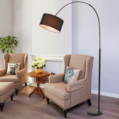 Standing floor lamps for living room royal god fabric lamp stand contempary LED floor light metal flower lamp dropshipping