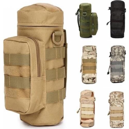 Tactical CQC Outdoors Molle Water Bottle Pouch Military Airsoft Gear Kettle Waist Bag Climbing Hiking Hunting Water Bag