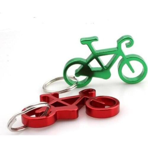 Bike Bottle Opener Bicycle Keychain Keyring Bottle Wine Beer Openers Kitchen Tools Random Color