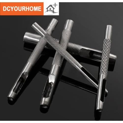 High Quality Steel Hollow Punch Set DIY Tool Gasket Belt Hole Punching Leather 3/4/5/6/7mm