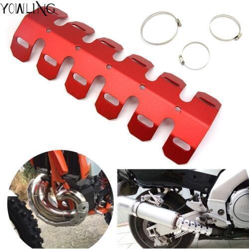 Off-road Exhaust Muffler Pipe Guard Protector Heat Shield For HONDA XR CR CRF CRM 250R 250AR 400R 450R 450X 650L 650R 1000L