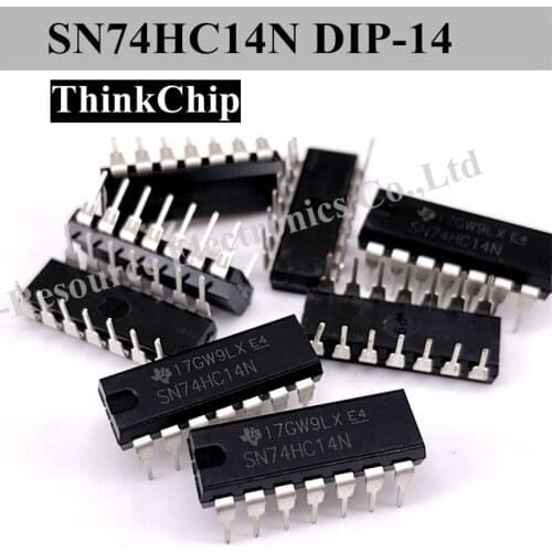 10pcs) SN74HC14N DIP-14 SN74HC14 74HC14 DIP14 HEX SCHMITT-TRIGGER INVERTERS
