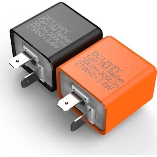 DC 12V Flash Relay Adjustable Frequency Square Flashing Led Flasher Motorcycle Led Lights Turn Signal Indicator Controller