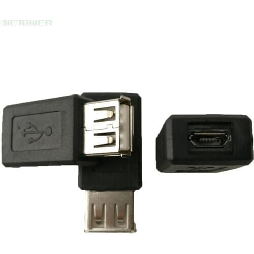 300pcs/lot High Speed USB 2.0 Female A to Micro USB B New 5 Pin Female Adapter Connector Classic Simple Design Wholesale