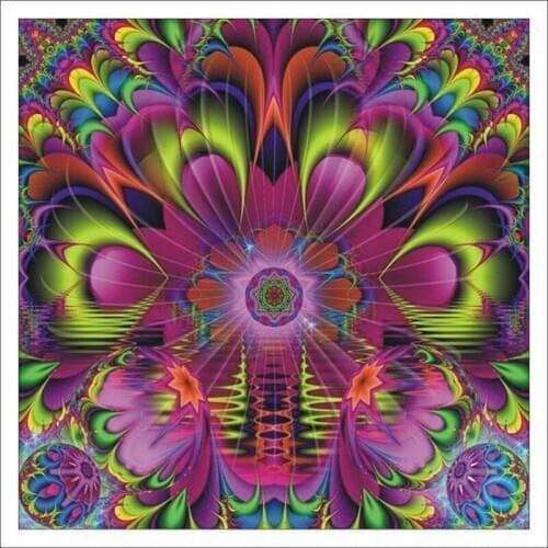 5D DIY full diamond square diamond painting embroidery set purple red mandala home decoration mosaic mural gift T450