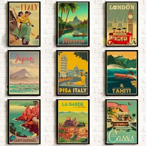 DIY 5D Diamond Painting New York London Italy Retro Posters Travel Cities Landscape Diamond Mosaic Embroidery Home Decor