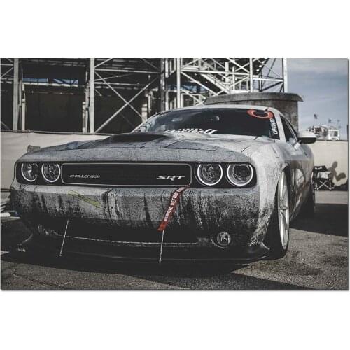 Dodge Challenger Muscle Car Poster Canvas Paintings Wall Art Pictures Prints for Living Room Home Decor