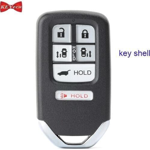 KEYECU for Honda Odyssey 2014 2015 2016 2017 2018 Remote Key Shell Case Fob Housing Cover 6 Button for KR5V1X