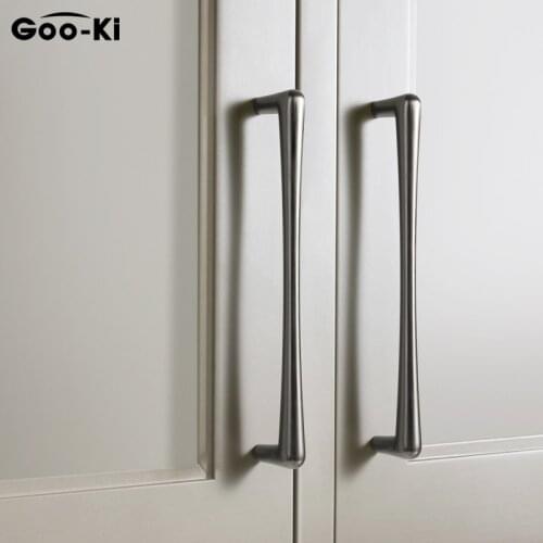 Carpathian Gray Brushed Cabinet Knob Kitchen Door Handles Cupboard Handle Appliance Pull Drawer Knobs for Furniture Hardware