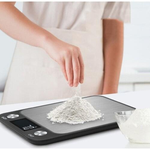 5kg 10kg/1g Multifunction Stainless Steel Digital Kitchen Scale LCD Display Food Scale Large LCD Display Compact Kitchen Scale
