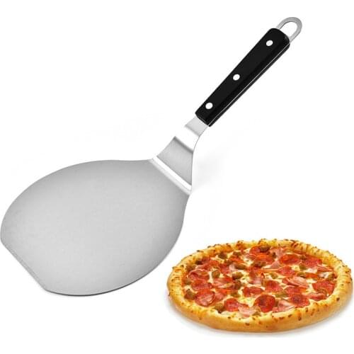 Stainless Steel Pizza Shovel With Long Wooden Handle Pizza Pan Pastry Bakeware Kitchen Pizza Oven Tools