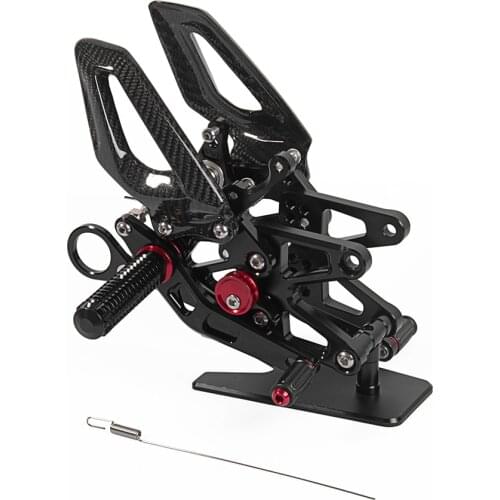 New Carbon Part Adjustable Rearset Aluminum Foot Pegs Racing Rear set For BMW S1000RR S1000 RR 2009 2010 2011 2012 2013 2014
