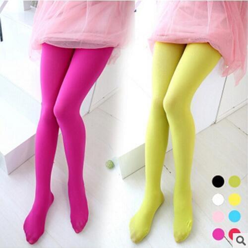 Solid Girls Ballet Dance Tights Velvet Pantyhose Kids Knee High Socks Princess Soft Stockings Very beautiful candy color Stocki