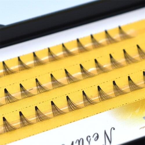 10D 3 Lines 60 Clusters Individual Eyelashes Clustered Eyelash Grafting Eyelashes Professional Makeup Eyelash Extensions Makeup