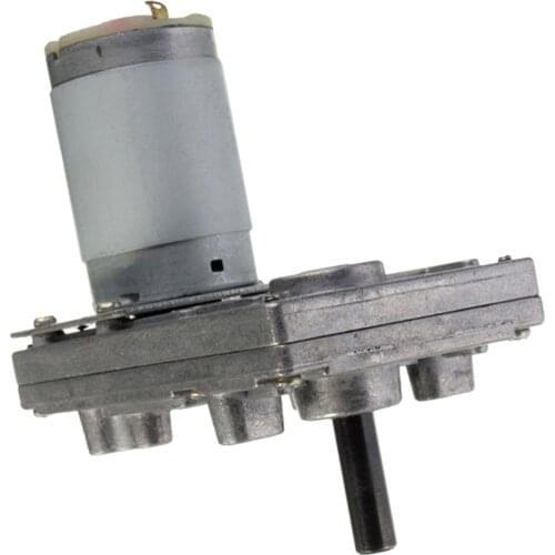 Reversible Low Noise Turbo Worm Geared Motor DC 12-24V Reduction Motor