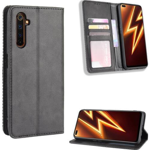 For OPPO Realme 6 6S 6i Case Luxury PU Leather Wallet Magnetic Adsorption Case For Oppo Realme 6 Pro Realme6 Phone Bags