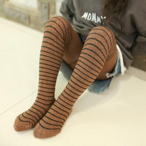 Autumn Winter Striped Girls Tights Children Pantyhose Stockings Baby Toddler Girl Winter Clothes Children Stockings for Girls