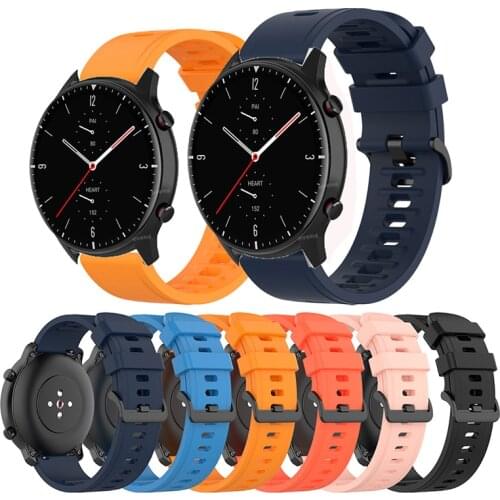 GTR 2E Silicon Strap For Xiaomi Huami Amazfit GTR 47mm GTR2 Bracelet Amazfit Pace Stratos 2 2S 3 Correa GTR2E original watchband