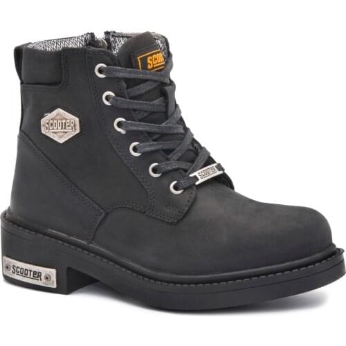 Scooter 5121 Black Nubuck 2021 Winter Women Shoes Boots Waterproof Waterproof Lace-Up Solid Durable Snow Winter Use Comfortable