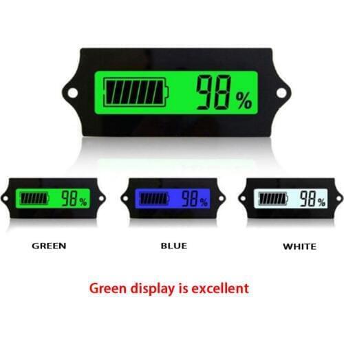 12V24V36V48V60V72V84V LED Lead Acid Storage Battery Tester Battery Indicator Gauge Battery Level Monitor For Marine Motorcycle