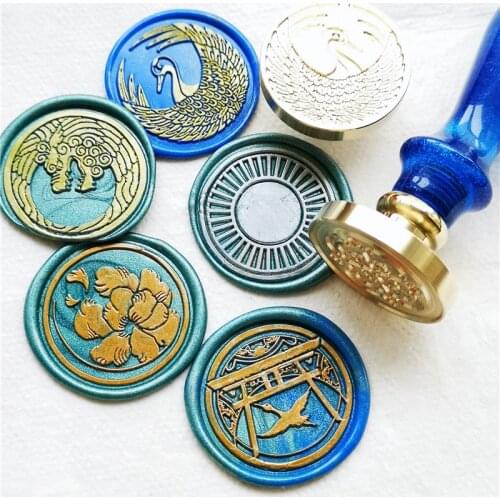 Japan toukenranbu Stamp Head 54 logo DIY Ancient Seal Retro Stamp Wax Seal High Quality DIY Scrapbooking wax stamp copper head