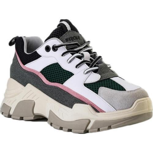 2019 Autumn Women Casual Shoes Comfortable Breathable Platform Shoes Fashion Mesh Cloth Woman Sneakers Zapatos de Mujerw F4-24