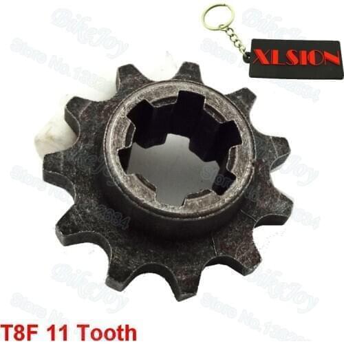 T8F 11 T Tooth Clutch Gear Box Front Pinion Sprocket for 47cc 49cc 2 Stroke ATV Quad Dirt Pocket Mini Motor Bike Motocross