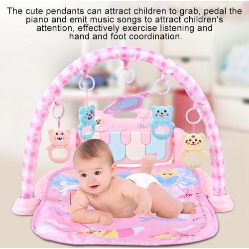 1 Pcs Kids Children Play Mat Gym Fitness Rack Baby Toy Piano Music Early Education