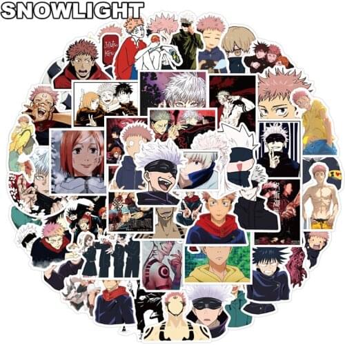 10/50pcs/set Japan Cartoon Anime Jujutsu Kaisen Graffiti Stickers For Laptop Diy Luggage Mixed Case Gift Helmet Skateboard