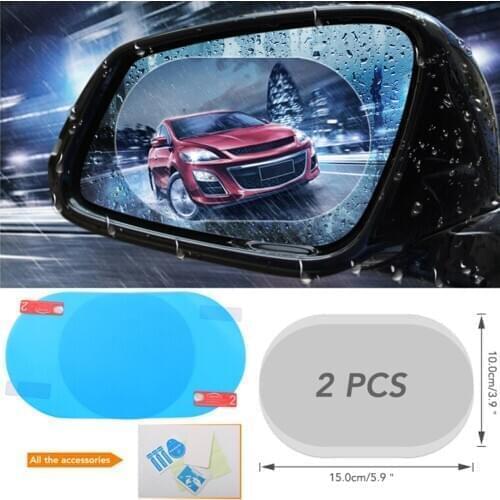 2PCS Car Rearview Mirror Protective Film for vw passat b6 honda crf 450 2016 subaru b4 toyota corolla 2017 bmw e90