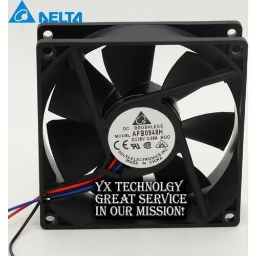 90*90*25mm AFB0948H-ROO 48V 0.09A 9025 9cm 90mm ball bearing cooling fan for delta