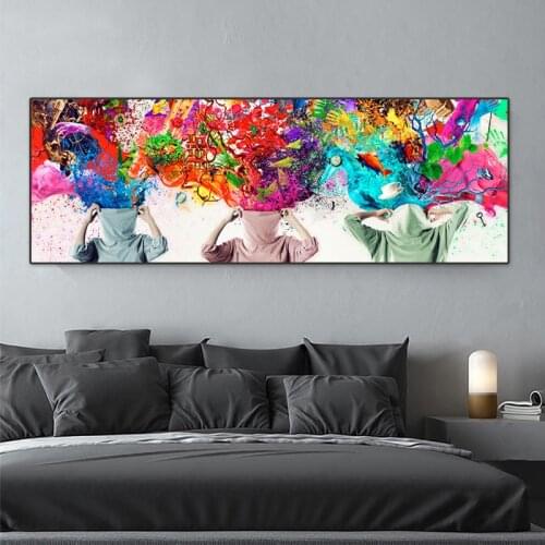 Abstract Colorful Wall Decorations Bed Room Pictures Etsy Shopify Drop Ship Canvas Painting Home Decor Toile Murale Prints Art