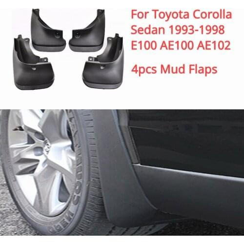 4x Car Mud Flaps Splash Guards Front Rear Mudguards Fender Accessories For Toyota Corolla Sedan E100 AE100 AE102 101 1993-1998
