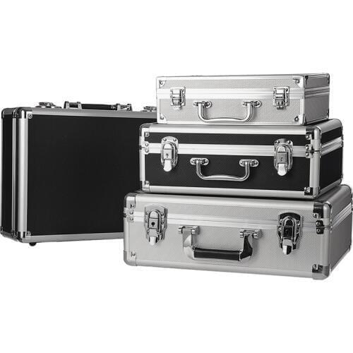 ToolBox Portable Aluminum Safety equipment Toolbox Instrument Case Storage box Suitcase Impact Resistant Case With Sponge