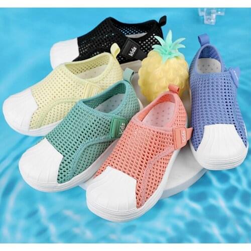 Kids Shoes Anti-Slip Soft Rubber Baby Casual Flat Sneakers Children Mesh Breathable Summer Sandals Toddler Girl Boys Sport Shoes