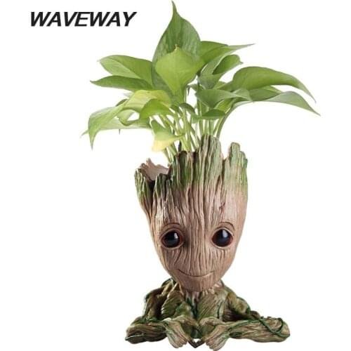 Home Supplies Decoration Miniature Model Creative Groot Flower Pots Green Planter Kids Toys Fairt garden Decoration Furnishings
