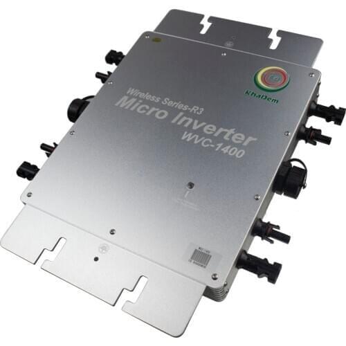 WVC1400 Micro Inversor Solar MPPT Microinverter grid Tie inverter 110V 220V IP65 regulador Solar 20-50VDC With Pure Sine Wave