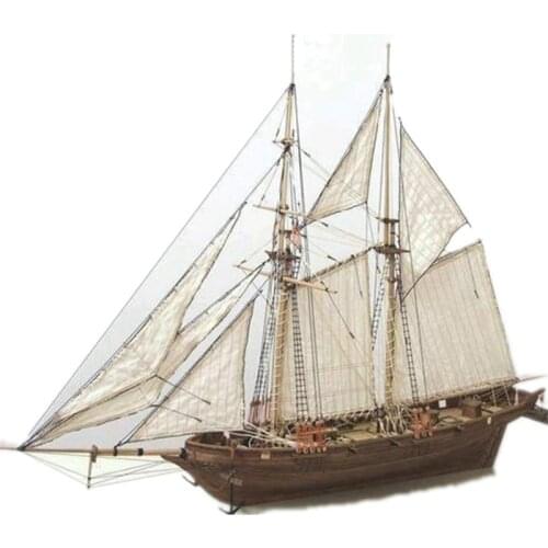 Diy Sailboat Model Kit Wooden 3d Constructor For Adults Handmade Montessori Educational Puzzle Sailing Boats Childrens Toys