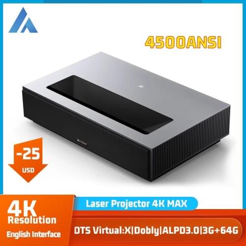 Formoive Fengmi Laser Projector 4K Max 4500ANSI Lumens Home Theater TV Beamer Cinema Dolby DTS Virtual:X FAA 200Inch Huge Image