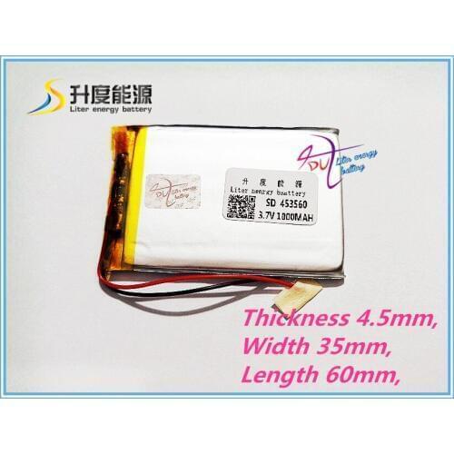 Enjoypower tablet battery li-ion battery polymer 453560 1000mAh factory direct