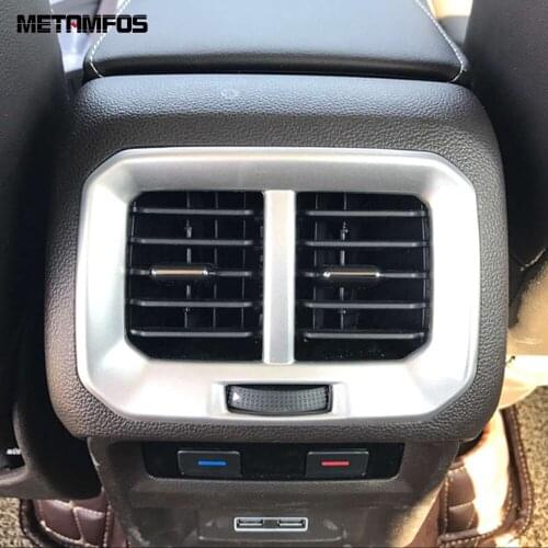 For Volkswagen Tiguan 2017-2019 2020 Matte Armrest Box Rear Air Condition Vent Outlet Cover Trim Inner Accessories Car Styling