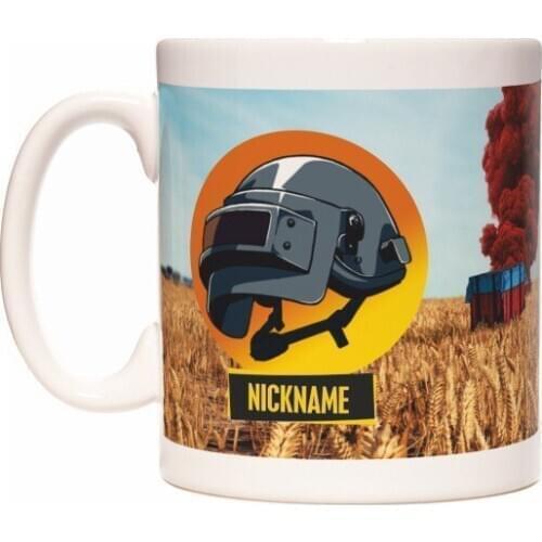 Trend 2021 Pubg Gamer Personalized İsme Custom Name Writable Mug Cup посуда для кухни наборы set kitchen vaisselle platos